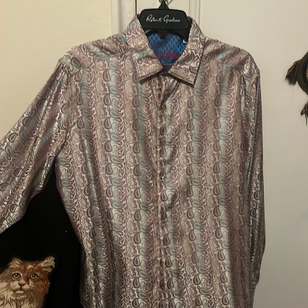 Very low production Robert Graham limited edition silk shirt ( numbered ) low